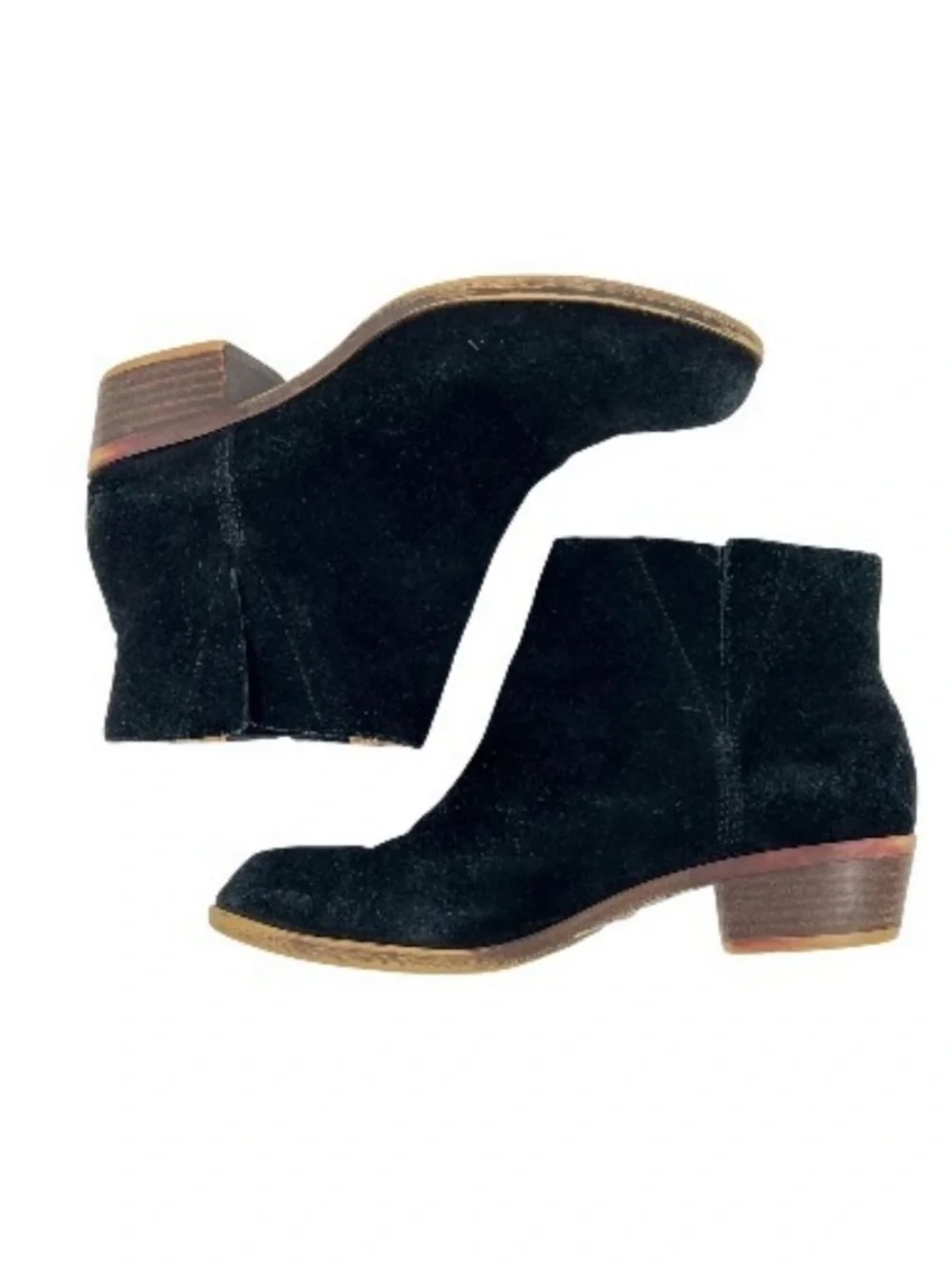 Lucky Brand Black Suede Ankle Booties